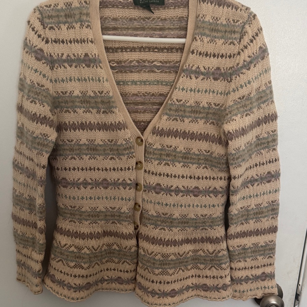 Ralph Lauren Multicolor Knit Cardigan